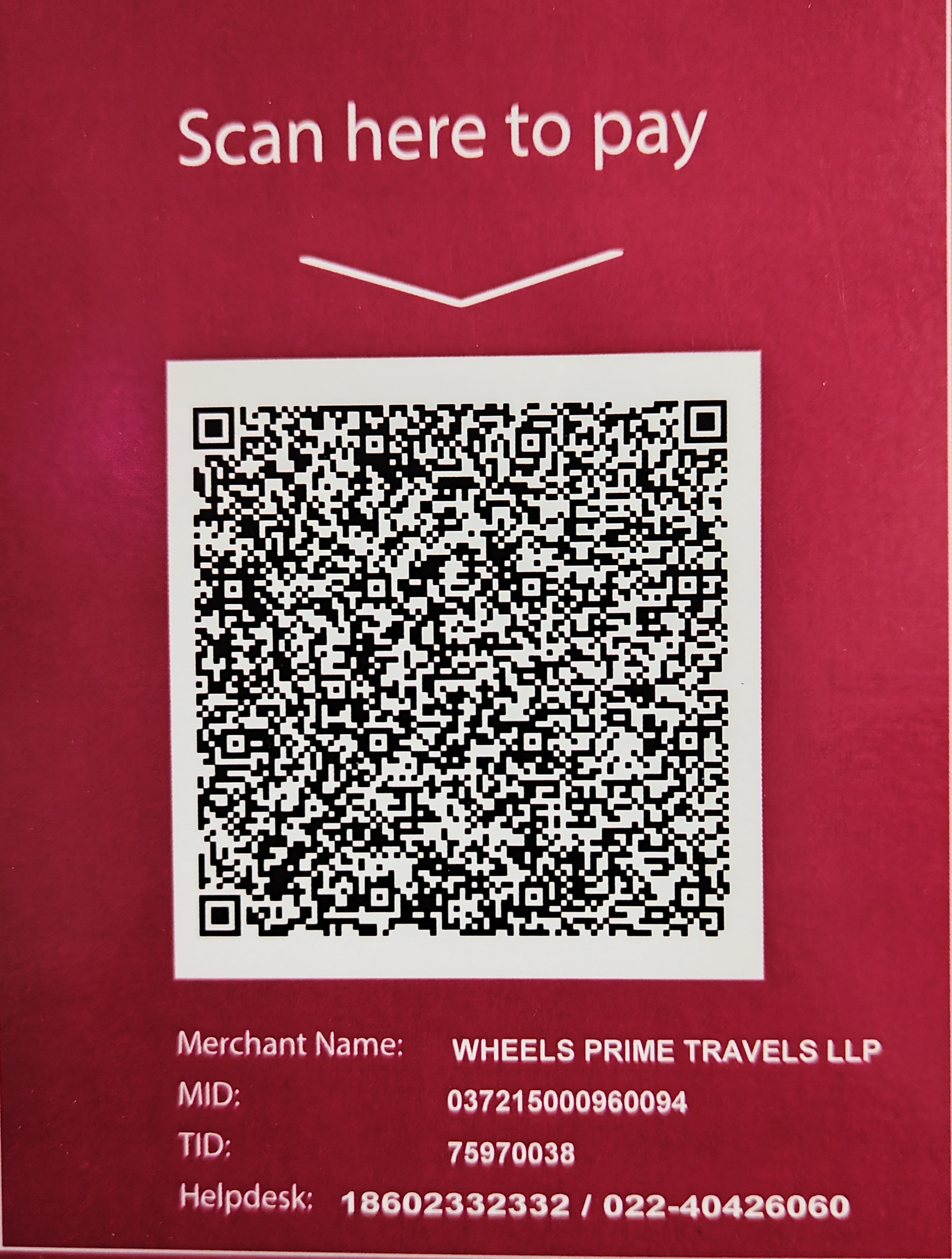 Payment QR Code